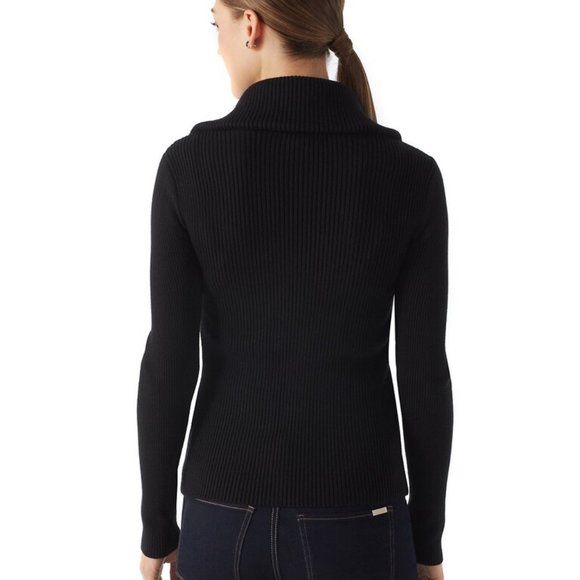 *3 for $25* WHBM Gold Shimmer Quilted Sweater Jacket - Picture 2 of 13